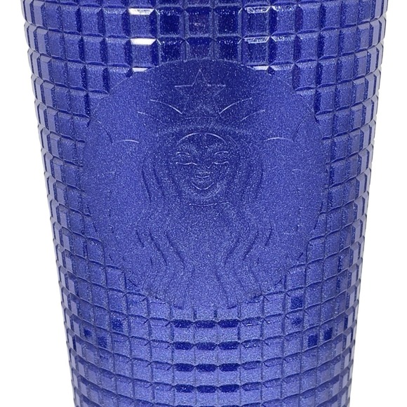 NWT Starbucks Cobalt Blue Grid Cold Cup - Venti - Tumbler - 24 oz - Summer 2023 - Picture 6 of 10